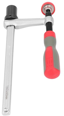 Quick Screw Guide Rail Clamp, Saw Hold Down Woodworking Hand Tool Clamps for Woodwork with Plastic Handle Base Dia 19mm 3/4in