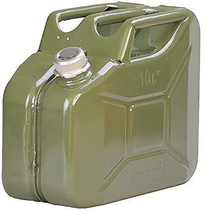 5L 10L Portable Car Fuel Tanks Canister Metal Petrol Can Can Gasoline Oil Container Mount Green for Motorcycle Accessories