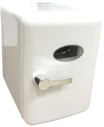perfk Mini réfrigérateur réfrigérateur USB, porte unique, réfrigérateur polyvalent 4L compact pour le maquillage cosmétique alimentaire, Blanc