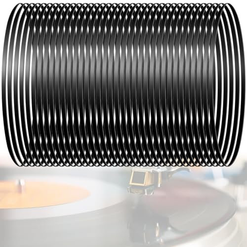 ZUWIJEQ 50 Pcs 2mm Correa Tocadiscos, Correa de Tocadiscos de Goma, Cintas de Máquina para Cinturón, Tocadiscos de Goma Cinturón,Mix Cassette Tape Machine Cinturones
