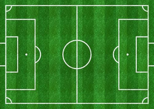 Edible print A4 Football pitch Cake topper decoration icing paper (Icing paper)