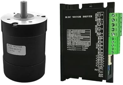 Motor BLDC sin escobillas de 100 W, 24 V CC, 23,57 mm, 3000/5000/10000 rpm, trifásico, eje de 8 mm, bajo nivel de ruido, 1 unidad(5000RPM_24V)