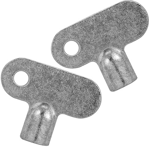 HAMPPLIES 2pcs Universal Radiator Air Vent Key 5x5mm Square Radiator Bleed Water Key Plumbing Tool for Heating Systems