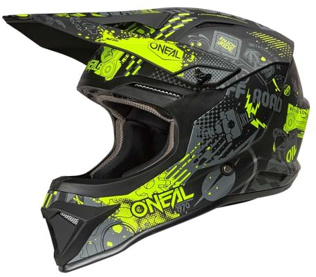 Oneal 1SRS Vibrant Motocross Enduro MTB Helm schwarz/gelb 2026: Größe: M (57-58cm)