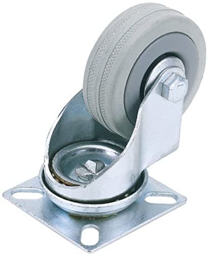 Draper 65478 100 mm-Diameter Rubber Castor Plate Fixing