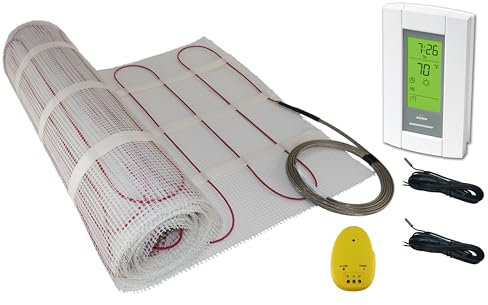 15 m2 alfombrilla, Eléctrico suelo radiante sistemas de calentamiento calor sistema de calefacción con termostato Aube Digital Sensor de suelo por