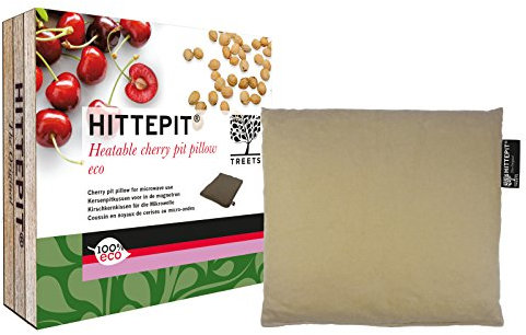 treets Wellness huesos de cereza COJÍN hittepit 100% Eco, cuadrado, marrón, 1er Pack (1 x 1.175 kg)