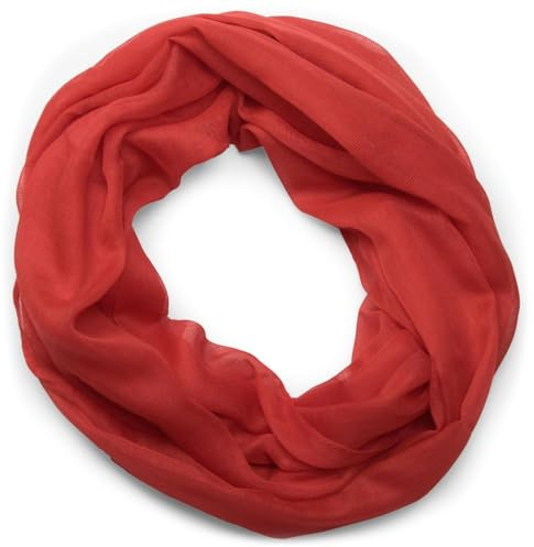 styleBREAKER Unisex Loop Schal Einfarbig Uni Viskose 90x90cm | Schlauchschal. weiche Haptik. 2 oder 3 mal wickelbar. zeitloses Design. fließendes Material. Rundschal. pflegeleicht.