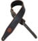 Levy's Leathers The Ebony Series Premium Ledergurt für Gitarre | Breite 6,3 cm | Schwarz | (MSS17-BLK)