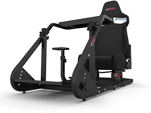 GT Omega ART Racing Simulator Cockpit RS9 Gaming Console Seat for Thrustmaster T300RS Steering Wheel Pedals & TH8A, TH8RS Shifter TX Ferrari 458 Italia PS4 Xbox, with Stand & Reclinable Chair Rails
