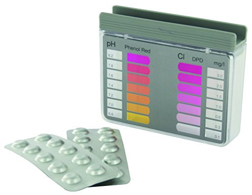 Wassertestgerät für pH-Wert und freies Chlor, je 10 Stk. Tabletten