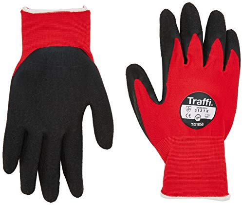 TraffiGlove TG1050-09 CENTRIC Gloves, Level 1, Latex Cut, Size 9 (Pack of 10)