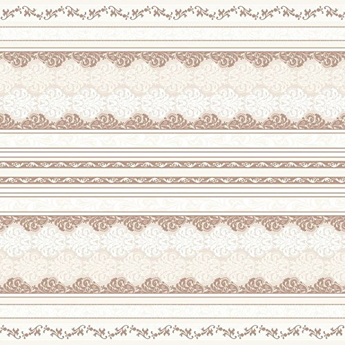 Sovie Home Tischdecke Marius in BRAUN, Linclass® Airlaid, 80 x 80 cm, 1 Stück, florales Ornamentdesign in Braun-Beigetönen, hochwertige und Elegante Tischdekoration