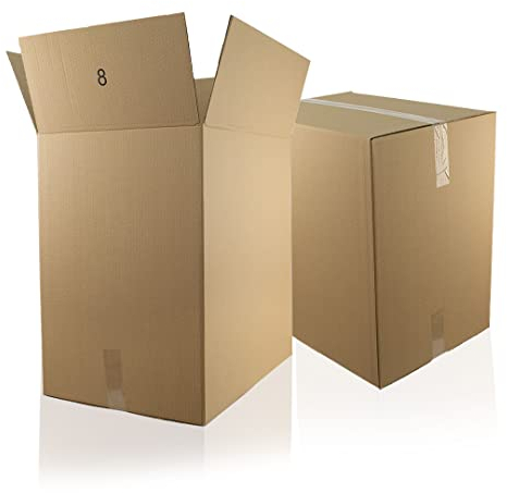 Pack de 5 cajas de cartón sencillo. 4 solapas | Sumicel® (600 x 450 x 650 mm | N8)