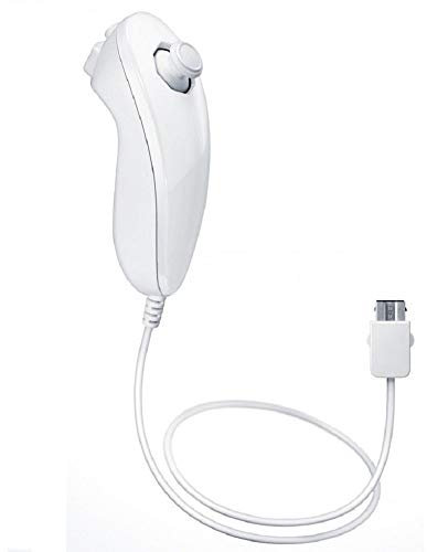 Mando Nunchuck Blanco para Nintendo Wii y Nintendo Wii U, Compatible Motion Plus