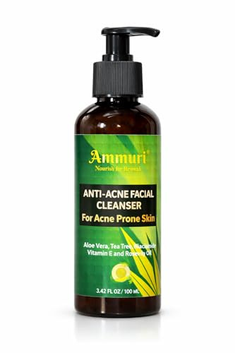 Powerful Blackhead Remover & Anti-Inflammatory Face Cleanser - Fight Acne, Minimize Pores, Exfoliate with Organic Aloe Vera, Tea Tree, Niacinamide, Rosemary & Jojoba Oil - Gentle yet Effective