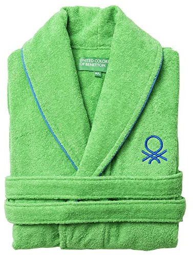 United Colors of Benetton ALBORNOZ L/XL 360GSM 100% ALGODÓN VERDE RAINBOW