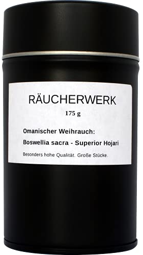 Weihrauch Räucherwerk - Dose (Boswellia Sacra - Superior Hojari (Oman), 175 g)
