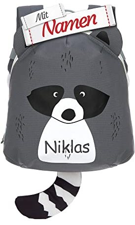 LÄSSIG Kinder Rucksack mit Namen personalisiert, Kleiner Kinderrucksack für Kindergarten Kita, Mini Kindergartenrucksack, Kindergartentasche 3,5 L