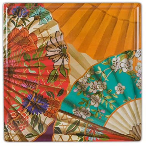 Baci Milano Teller aus Melamin Linie Ventagli (35 x 35 cm)