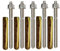 Lot de 5 fixations pour charges lourdes Barre d'ancrage + cartouche d'ancrage composite en acier galvanisé ou acier inoxydable (acier galvanisé, M20 x 260 mm)