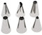 Zenker 44895 Lots de 6 douilles à pâtisserie en acier inoxydable, petit format, décoration gâteaux et cupcakes, pour poche à douilles, Acier inoxydable, Diamètre 1,8 cm, Hauteur 3 cm