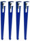 YUJIANHUAA Pieds de Serrage de Table Forme de F,Pieds de Meubles en Métal Réglables 76cm,Pieds de Bureau de Bar DIY,pour Table Basse,Table à Manger,Conception,sans Poinçon (4pcs,Blue)