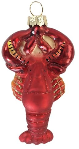 Hummer Lobster Krabbe Weihnachtsbaumkugel Glas Christbaumschmuck Weihnachten