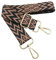 Verstellbarer Schultergurt Tasche Schwarz-Rosa, Taschengurte zum Wechseln, Taschengurt Breit mit Karabiner Gold, 80-130 cm Tragegurt Tasche für Damen Schulterriemen, Moderne Handtasche, 3.8cm, 710