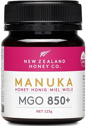 New Zealand Honey Co. Miele di Manuka MGO 850+ | Attivo e lordo | Prodotto in Nuova Zelanda | 125g