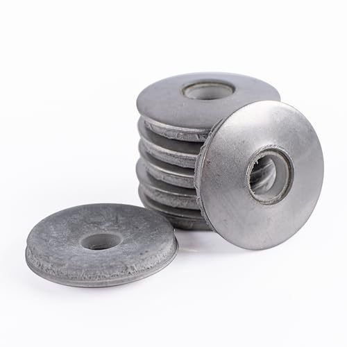 Topnorm24 - EPDM Dichtscheiben aus Edelstahl für Schrauben - Hochwertige Unterlegscheiben mit Abdichtung V2A Dichtscheibe für Spenglerschrauben (10, 6,8 x 16 mm)