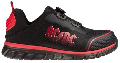SAFETY JOGGER Sicherheitsschuhe mit Carbon Zehenkappe - LIGERO - Leichter, Komfortabler S1P Arbeitsschuh für Männer und Frauen, rutschfeste Sneaker mit Drehverschluss, Metallfrei, Schwarz, 47 EU