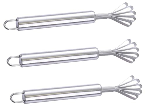 Alipis 3 Stück Kokosraspeln Küchenhelfer Metall Kokosraspel Entferner Schaber Kokosnuss Fleischschaber Multifunktionaler Kokosnussschaber Tragbarer Kokosnussschaber Handreibe