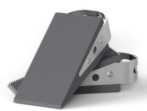 Door Stoppers- 2 Packs Rubber Door Stopper, Premium Heavy Duty Wedge Non-Scratching Door Stop, Anti-Slip Stopper