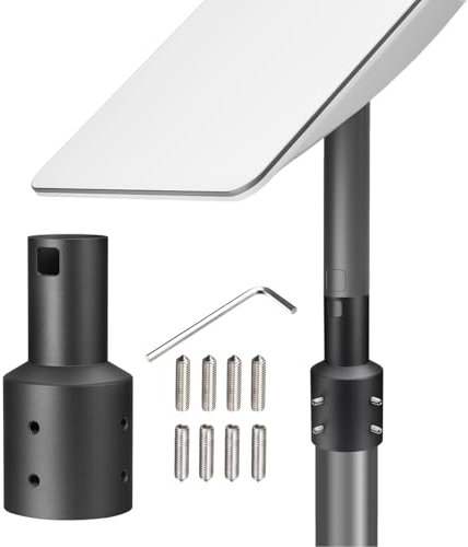 ELFCULB Starlink Adaptateur de roue pour tube Starlink Dish V2 - Kit de montage pour mâts TV satellite - Convient pour un diamètre de tube inférieur à 5,08 cm
