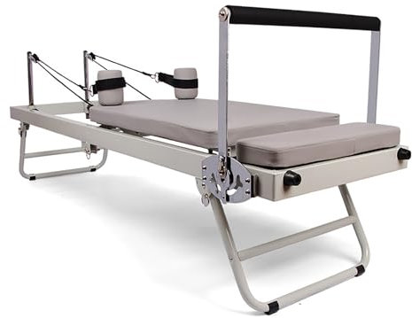 Pilates Reformer Machine for Home and Gym Workout - Foldable Pilates Equipment, Suitable for Beginners and Intermediate Users, 440 lbs Capacity