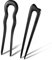Tyqour 2PCS Haargabeln aus Holz French Hair Pin Holz, U-Förmiger Haare Holz Französische Vintage-Stil, Haarstab für Langes Haar, U-Förmige Sandelholz Haarnadeln Retro Haarspangen für Frauen Mädchen