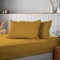 Silentnight Supersoft Pillowcase Pair - Cosy & Comfortable Delicate Smooth Touch - Easy Care Microfibre - Stylish & Modern Bed Pillow Case Protector 2 Pack, Retain Shape & Colour, Ochre Yellow