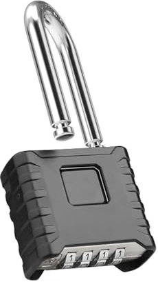 Heavy Duty Combination Padlocks Outdoor, Weatherproof 53mm Large 4 Digit Code Padlock, with 8mm Thick Long Shackle Alloy Steel Shackle Padlock for School, Gym, Gate, Shed, Garage, Warehouse