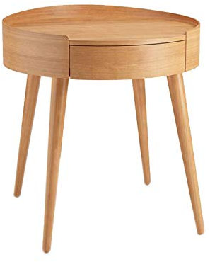 ShAzanz Tische Sofa-Seitenschrank aus Massivholz, Kirschbaum, Beistelltisch mit Aufbewahrung, Schublade, Telefontisch, Mini-Bücherregal mit Beinen aus Massivholz