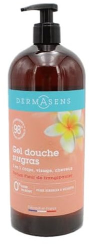 Dermasens Gel Douche Surgras 3 en 1 Fleur de Frangipanier 1L