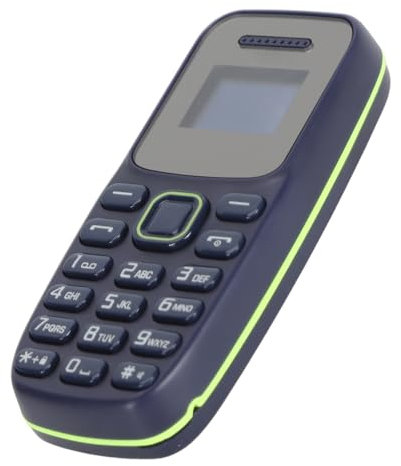 LICAEVEY Déverrouillé 2G GSM Mini Téléphone pour Les Seniors - Le Plus Petit Mobile du Monde avec Un écran de 0,66 , Une Double Carte SIM, de Grands Boutons, Une Prise en Charge (Blue)