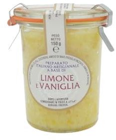 Preparato Frutta Perini Limone & Vaniglia Vasetto Vetro da 150 g Made Italy