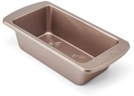 Dolly Parton Carbon Steel Loaf Tin with Textured Butterfly Design, Durable Rolled Edge, Oven Safe up to 250 C, Perfect for Loads, Pound Cakes, Bread