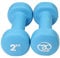 Fitness Mad Neoprene Dumbbells | Pair of Dumbbells | Home Exercise & Studio Use | Cast Iron Body with Neoprene Coating | Weights 0.5kg - 6kg, Multi Coloured & Black