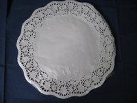 Tortenspitzen - weiß - Durchmesser: 36 cm - 100 Stück/Paket