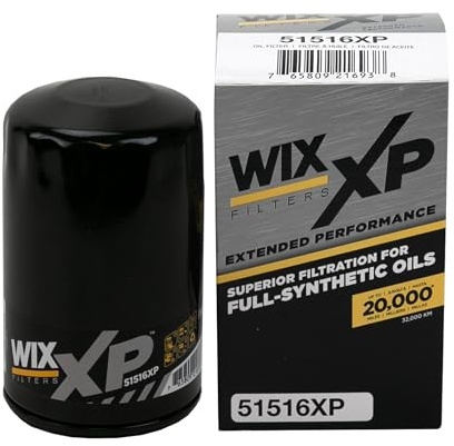 WIX 51516XP WIX XP Oil Filter Replacement, Built for Synthetic Oil - Compatible With Ford/Lincoln/Mercury (81-09), Chrysler/Jeep/Mitsubishi (02-09), Various Mazda (94-15)