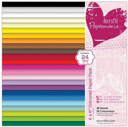 Set: 15.2 cm, 24 Colors, 48 Sheets, 160gsm