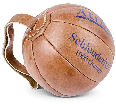 trenas Original Schleuderball aus Leder - 1,00 KG für das Deutsche Sportabzeichen