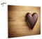 Magnettafel Pinnwand Küche Herz aus Schokolade auf Holz Größe 60 x 40 cm